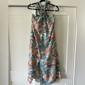 Floral Halter Maxi Dress